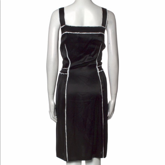 Yves Saint Laurent Silk Knee-Length Dress - Size L - Picture 4 of 5